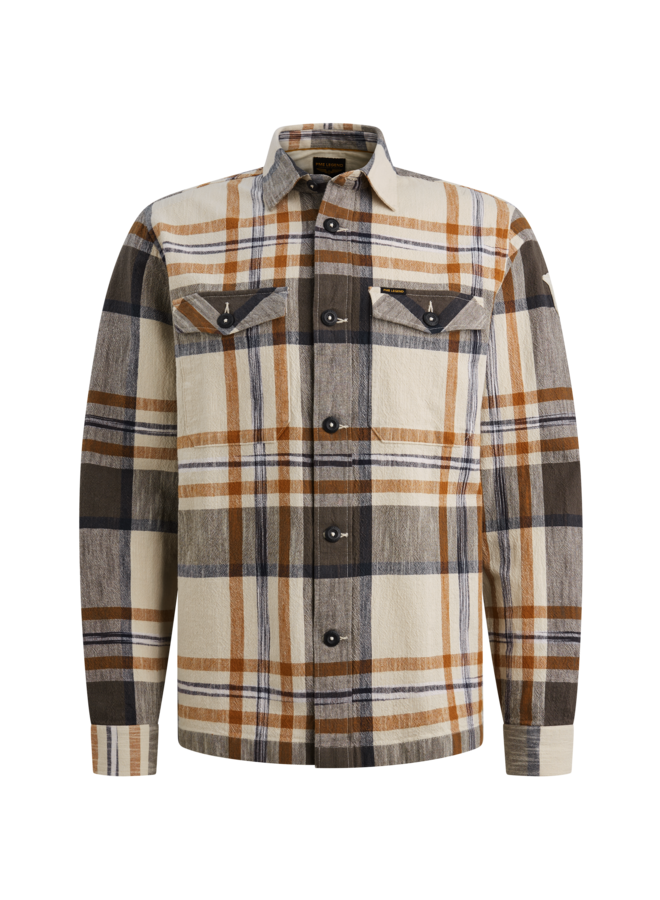 PSI2602218 8127 PME Legend LONG SLEEVE SHIRT Big Check inject Glazed Ginger