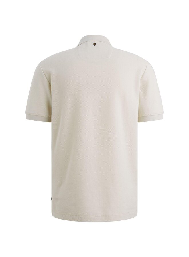 PPSS2602857 7013 PME Legend Short sleeve polo waffle structure pique Bone White