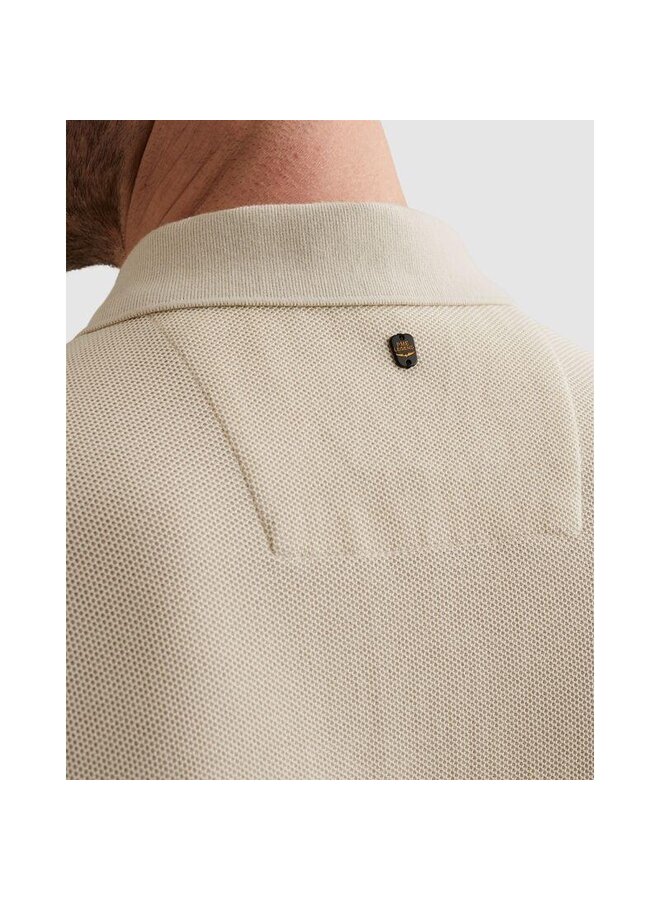 PPSS2602857 7013 PME Legend Short sleeve polo waffle structure pique Bone White