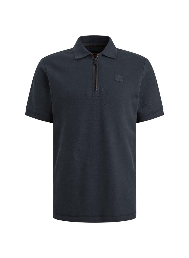 PPSS2602857 5116 PME Legend Short sleeve polo waffle structure pique Mood Indigo