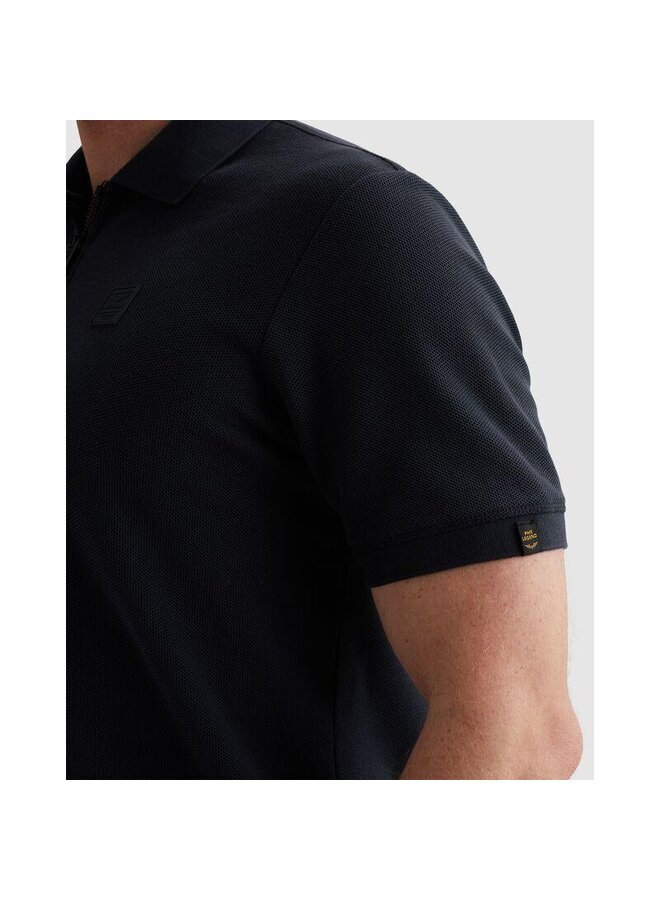 PPSS2602857 5116 PME Legend Short sleeve polo waffle structure pique Mood Indigo