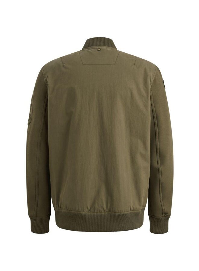 PJH2602486 6415 PME Legend Bomber jacket bonded micro fleece nylon mix hybrid Ivy Green