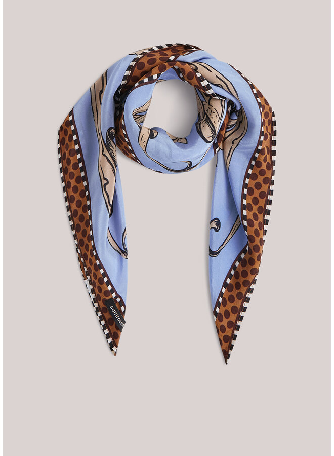 8s1077-8608 423 Summum Scarf Satin small, soft blue