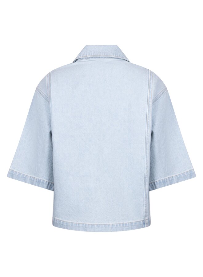 NKS13104 24 Nukus Stijn Jacket Bleached Denim