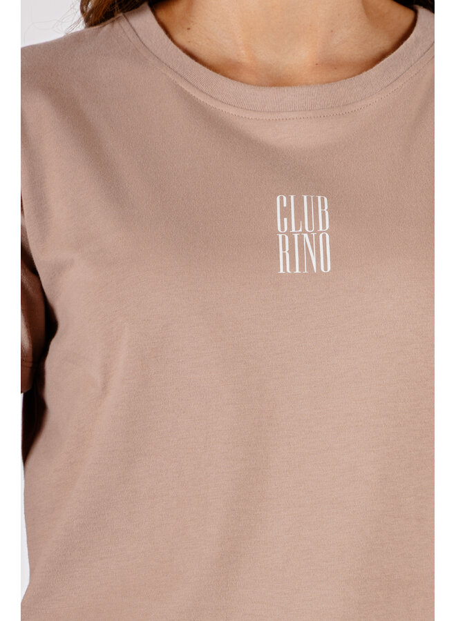 Howie.7002621 Rino&Pelle T-shirt with print  Rosy brown