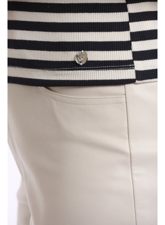 Uma.7002621 Rino&Pelle Tanktop  Black white striped