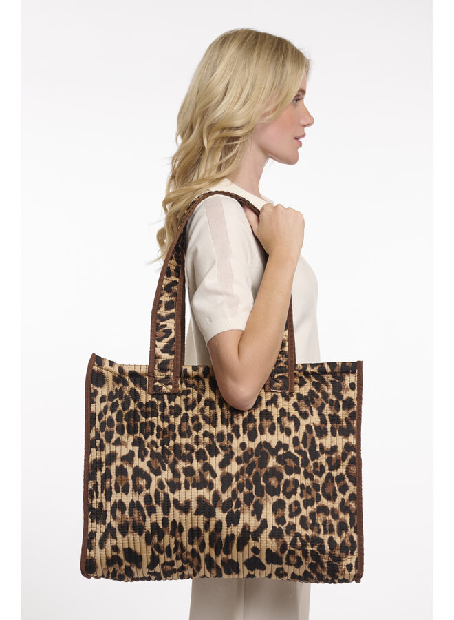 Ziba.7002621 Rino&Pelle Quilted shoulderbag  Leopard