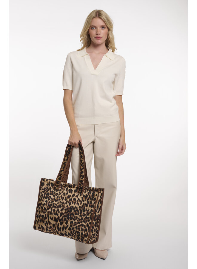 Ziba.7002621 Rino&Pelle Quilted shoulderbag  Leopard