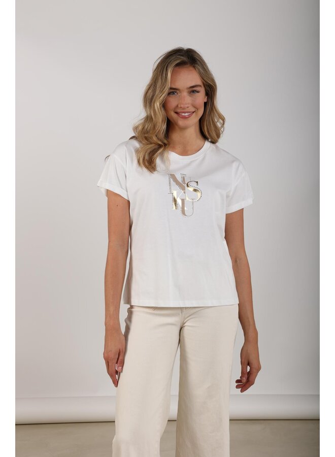 NKS04018 131 Nukus Rowena Shirt Offwhite/Sand