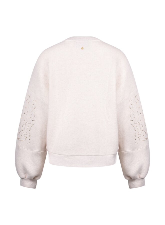 NKS03067 54 Nukus Rami Pullover Sand Melange