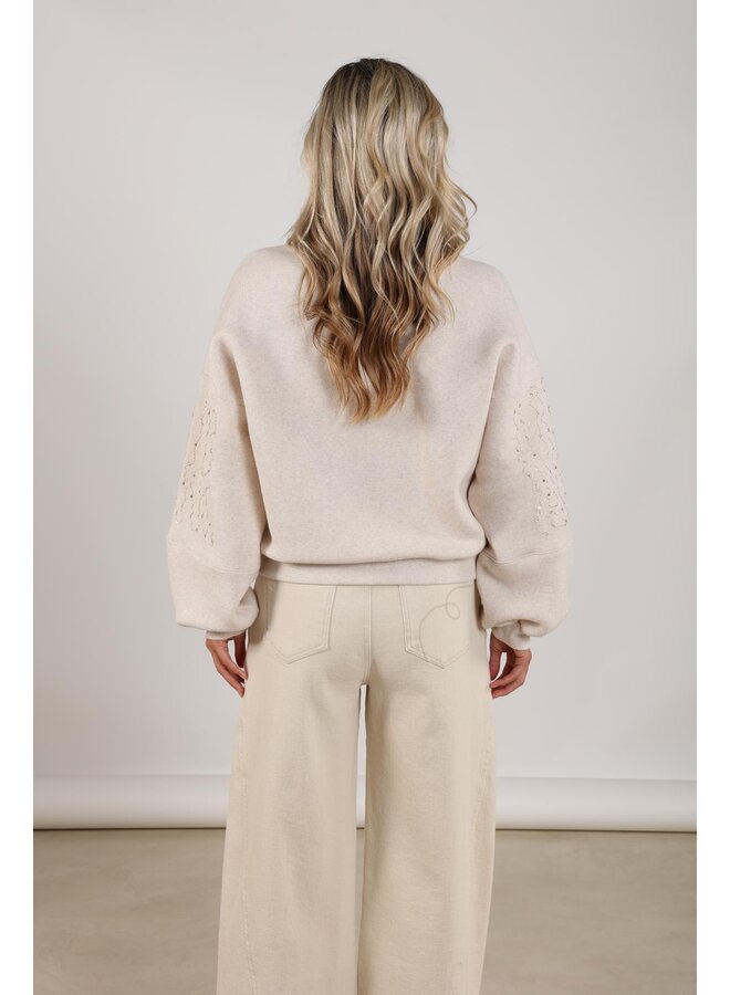 NKS03067 54 Nukus Rami Pullover Sand Melange