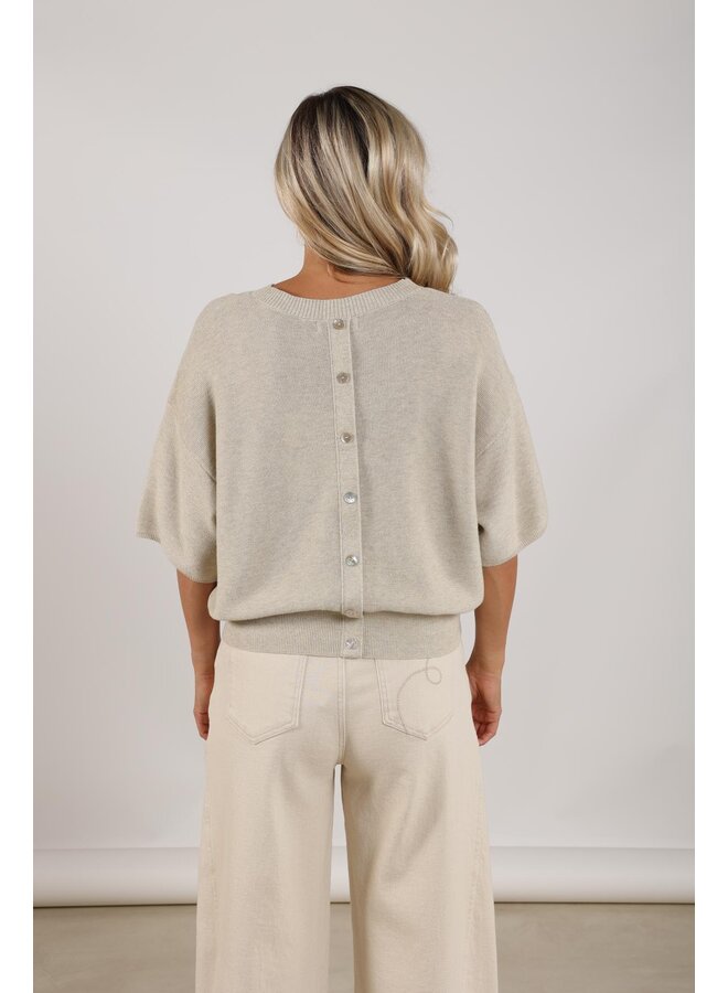 NKS03057 9 Nukus Winnie Pullover Lurex Sand