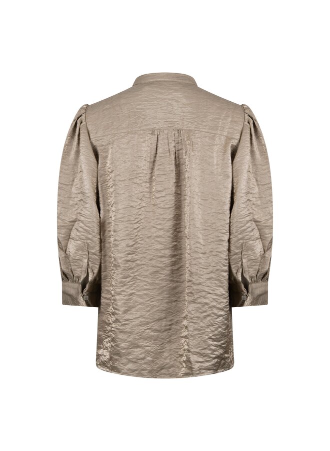 NKS02231 350 Nukus Lilly Blouse Shiny Army