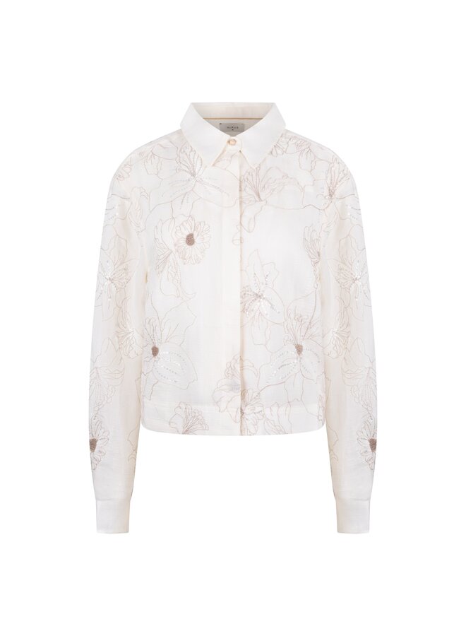NKS02167 17 Nukus Adora Blouse Embroidery Off White
