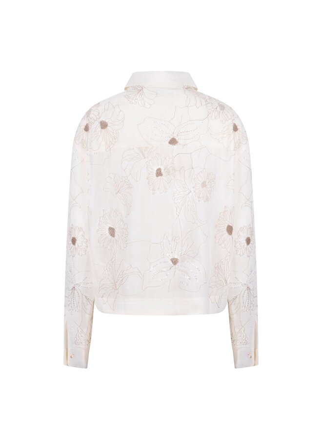 NKS02167 17 Nukus Adora Blouse Embroidery Off White