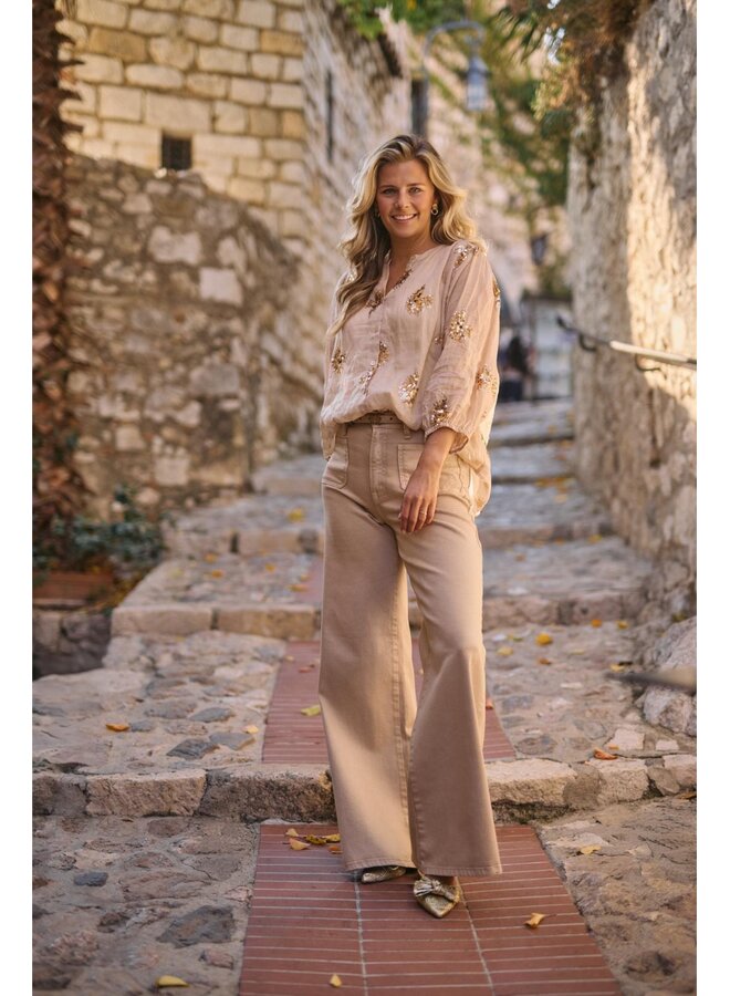 NKS09061 9 Nukus Scarlet Pants Sand