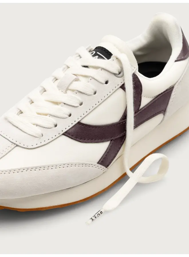 Boax studio SNEAKERS WOMAN HOMERUN WHITE / BROWN SUEDE / LEATHER / NYLON