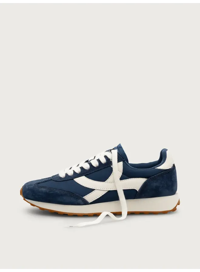 Boax studio SNEAKERS WOMAN HOMERUN NAVY BLUE / WHITE SUEDE / LEATHER / NYLON
