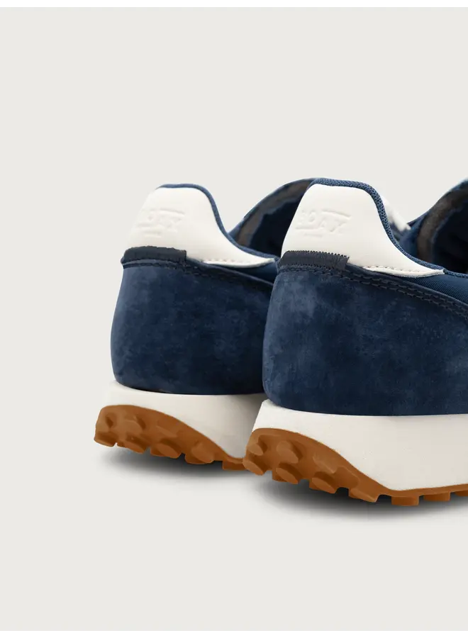 Boax studio SNEAKERS WOMAN HOMERUN NAVY BLUE / WHITE SUEDE / LEATHER / NYLON