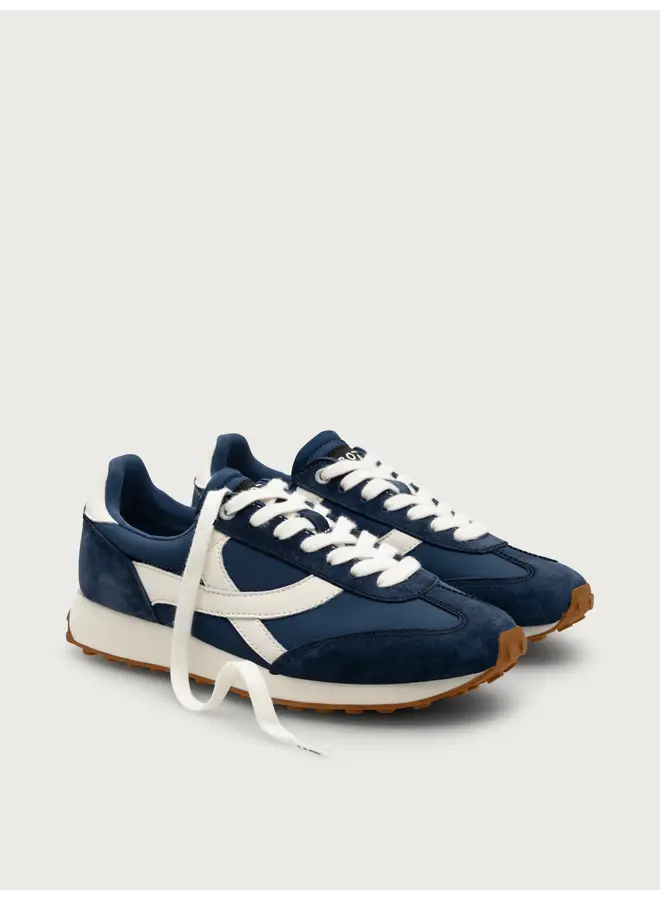 Boax studio SNEAKERS WOMAN HOMERUN NAVY BLUE / WHITE SUEDE / LEATHER / NYLON