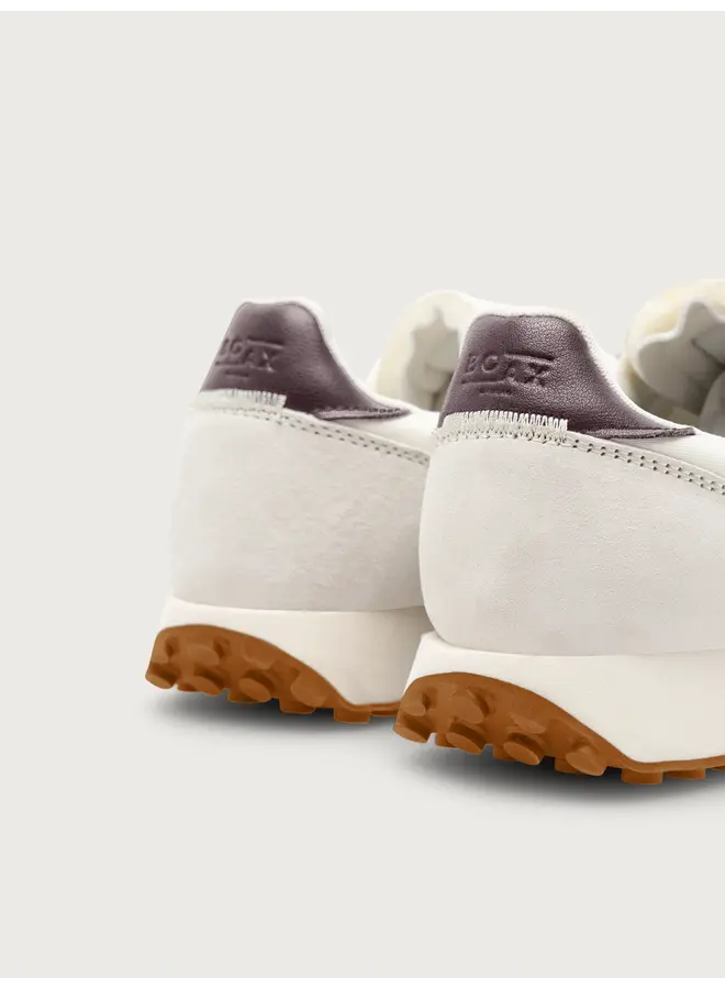 Boax studio SNEAKERS WOMAN HOMERUN WHITE / BROWN SUEDE / LEATHER / NYLON