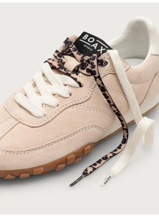 Boax studio SNEAKERS WOMAN STRIKE NUDE LEATHER SUEDE