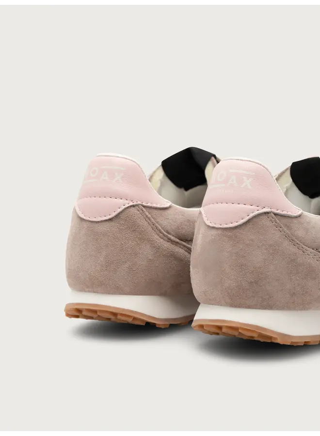 Boax studio SNEAKERS WOMAN STRIKE TAUPE LEATHER SUEDE