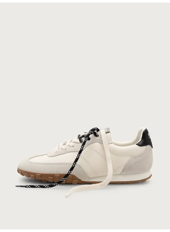 Boax studio SNEAKERS WOMAN STRIKE WHITE/BLACK LEATHER