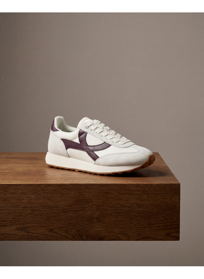 Boax studio SNEAKERS WOMAN HOMERUN WHITE / BROWN SUEDE / LEATHER / NYLON