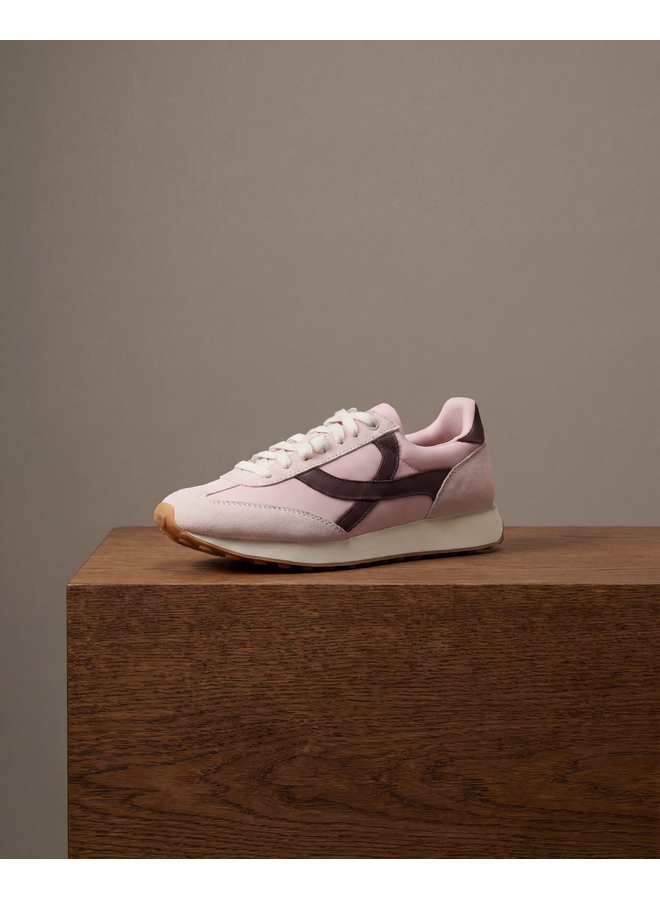 Boax studio SNEAKERS WOMAN HOMERUN WHITE / BROWN SUEDE / LEATHER / NYLON