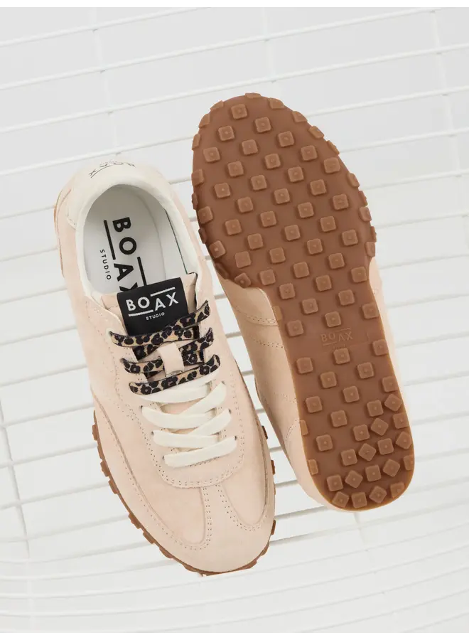 Boax studio SNEAKERS WOMAN STRIKE NUDE LEATHER SUEDE