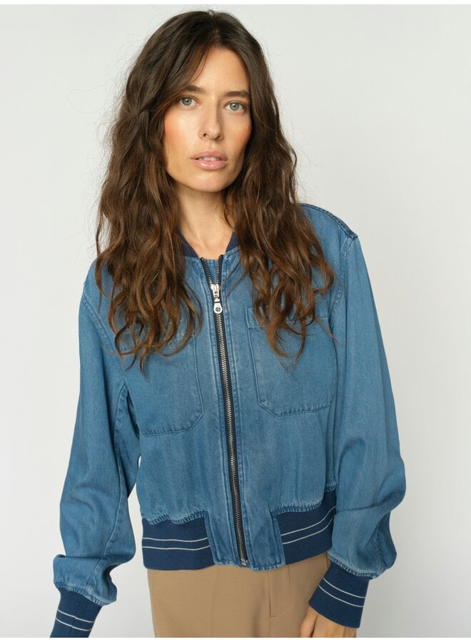 176620 405 Mos Mosh MMCate Onyx Jacket Light Blue Denim