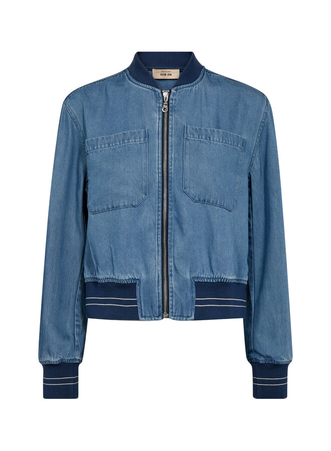 176620 405 MosMosh MMCate Onyx Jacket Light Blue Denim