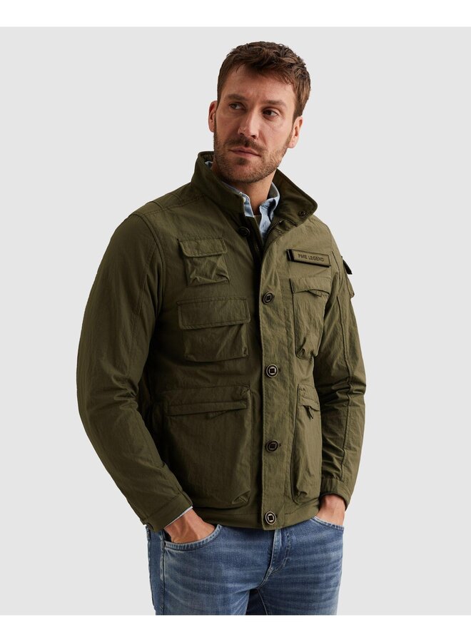 PJA2602127 6415 PME Legend Semi long jacket CARGOYET - Slubber Ivy Green