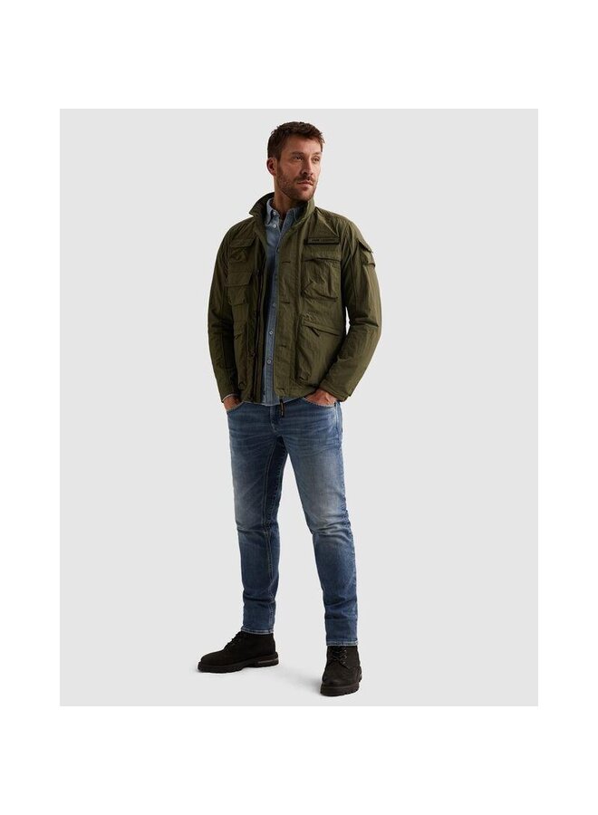 PJA2602127 6415 PME Legend Semi long jacket CARGOYET - Slubber Ivy Green