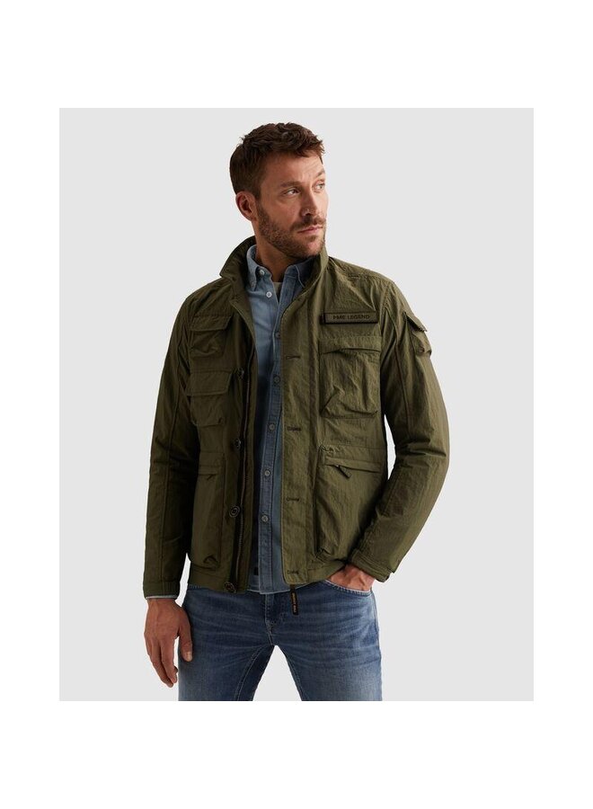 PJA2602127 6415 PME Legend Semi long jacket CARGOYET - Slubber Ivy Green