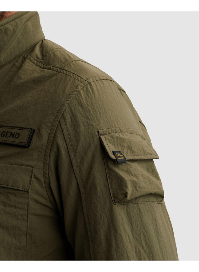 PJA2602127 6415 PME Legend Semi long jacket CARGOYET - Slubber Ivy Green