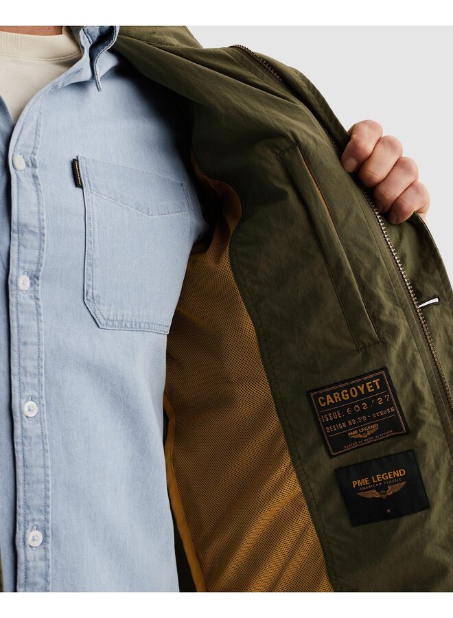 PJA2602127 6415 PME Legend Semi long jacket CARGOYET - Slubber Ivy Green