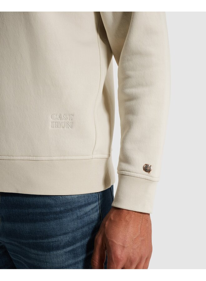 CSW2602405 7178 Cast Iron Long sleeve r-neck relaxed fit graphic White Onyx