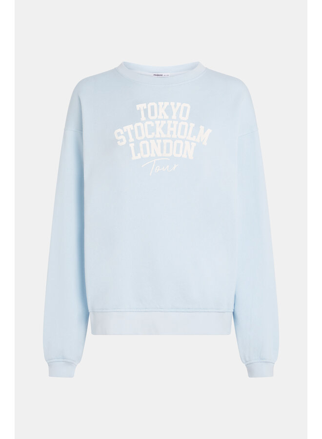 S26F1827 568-05 Penn en Ink Sweater print skyrider ecru