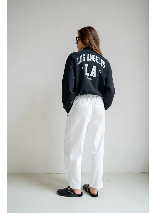 S26T1230 90-05 Penn & Ink Cardigan print black ecru