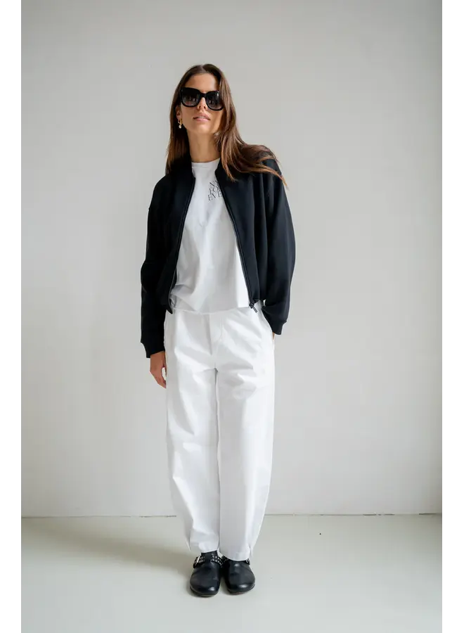 S26T1230 90-05 Penn en Ink Cardigan print black ecru