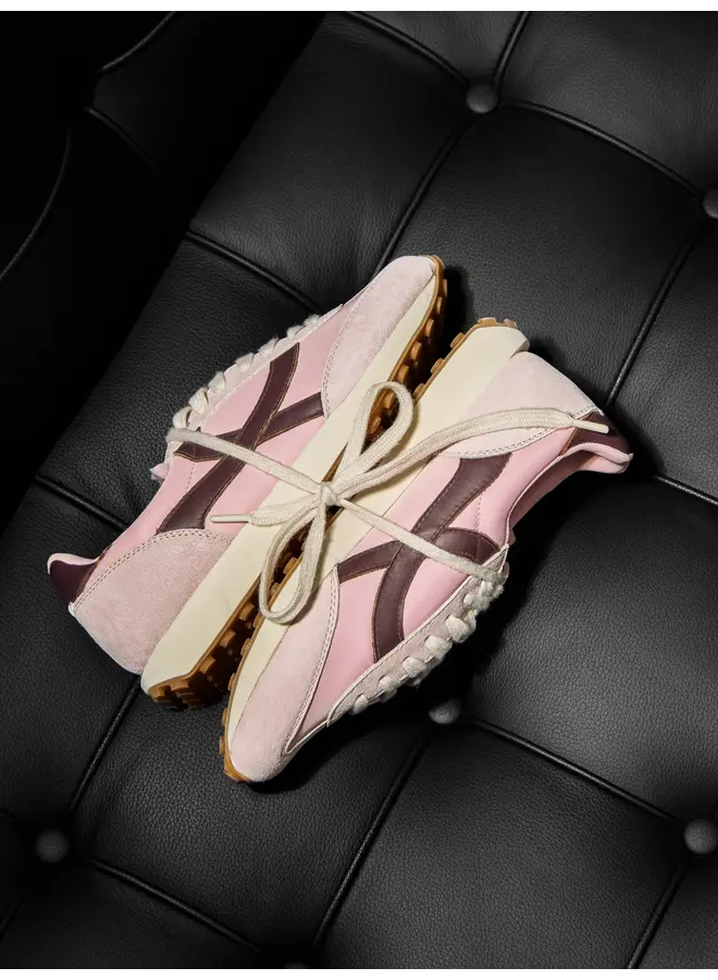 Boax studio SNEAKERS WOMAN HOMERUN PINK / BROWN SUEDE / LEATHER / NYLON