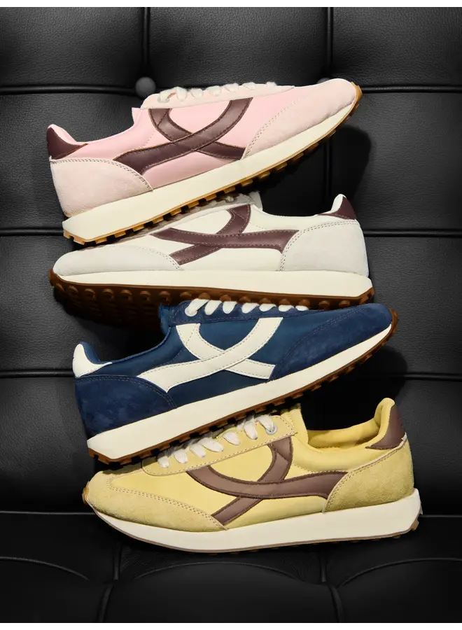 Boax studio SNEAKERS WOMAN HOMERUN PINK / BROWN SUEDE / LEATHER / NYLON