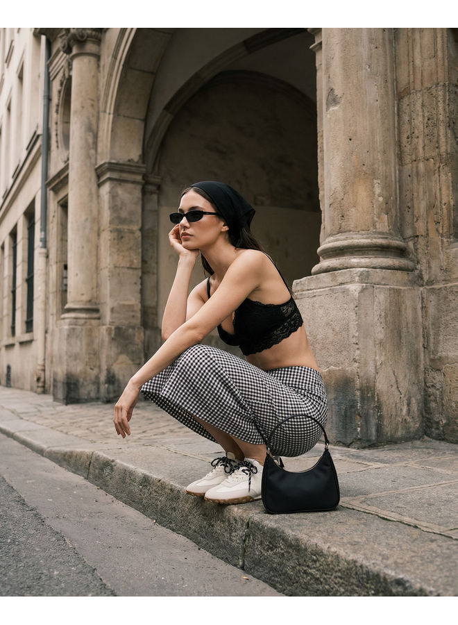 Boax studio SNEAKERS WOMAN STRIKE WHITE/BLACK LEATHER