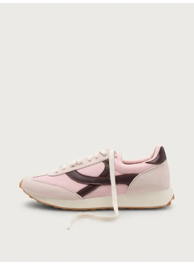 Boax studio SNEAKERS WOMAN HOMERUN PINK / BROWN SUEDE / LEATHER / NYLON