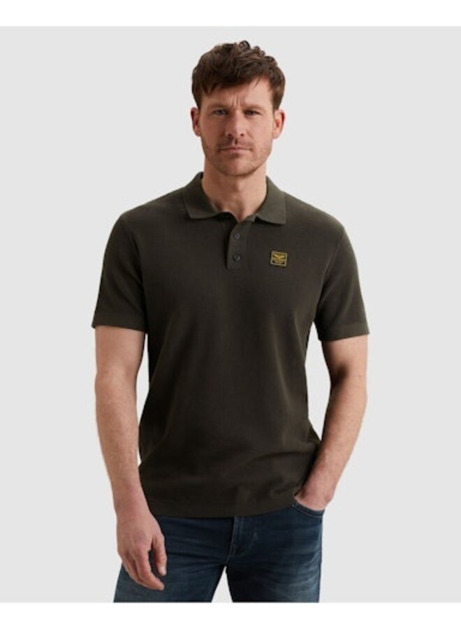 PPSS2602853 8039 PME Legend Short sleeve polo cotton structure Beluga