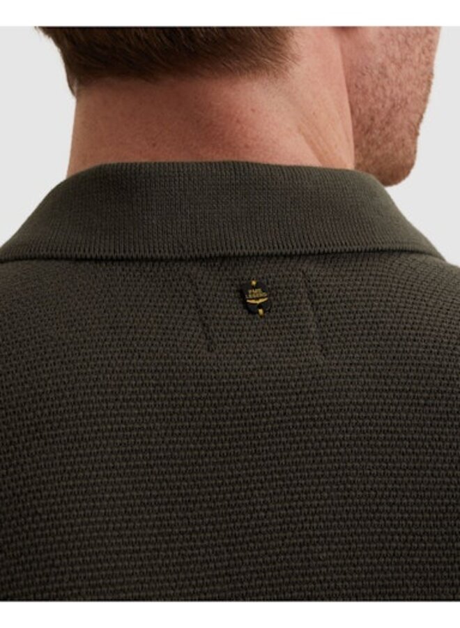 PPSS2602853 8039 PME Legend Short sleeve polo cotton structure Beluga