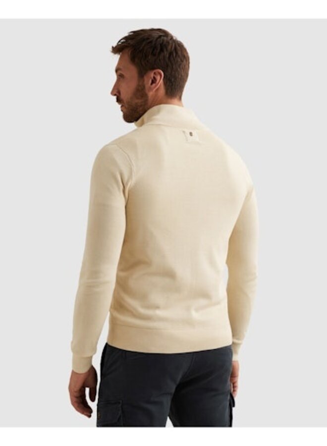 PKW2602328 7013 PME Legend Half zip collar cotton modal Bone White