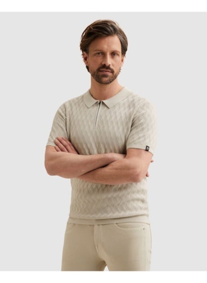 VPSS2602818 9017 Vanguard Short sleeve polo cotton modal Moonstruck